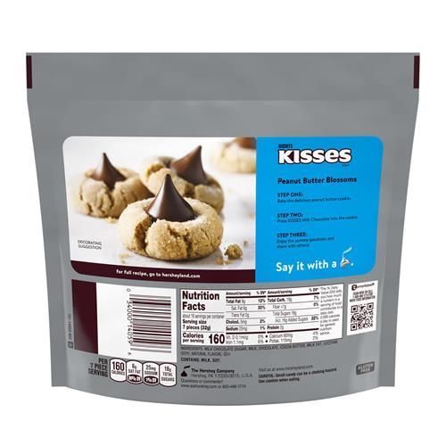 Hersheys Kisses Milk Chocolate Candy Family Pack, 17.9 Oz