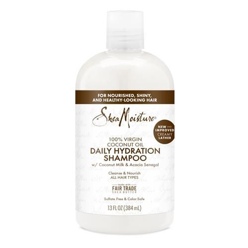 Sheamoisture Daily Hydration Shampoo 100% Virgin Coconut Oil For All Hair Types Sulfate-Free 13 Oz