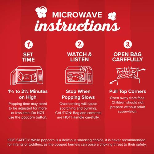 Orville Redenbachers Microwave Popcorn, Ultimate Butter Flavor, 3.29 Oz., 12-Count