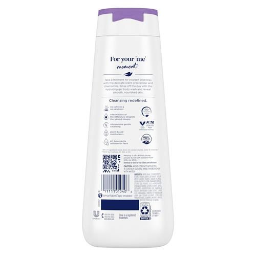Dove Body Wash Relax Lavender Oil & Chamomile For 24Hr Lotion-Soft Skin Moisturizing Skin Cleanser With No Sulfates No Parabens 20 Oz
