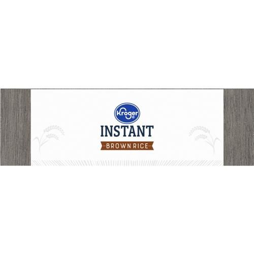 Kroger Instant Microwaveable Brown Rice 14 oz