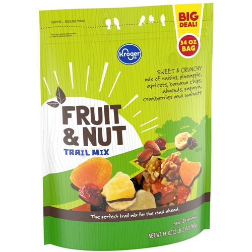 Kroger Fruit & Nut Trail Mix 34 oz