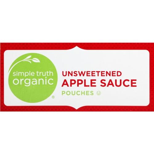Simple Truth Organic Unsweetened Applesauce Pouches 4 ct / 3.2 oz
