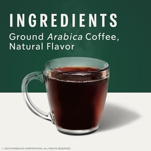 Starbucks Ground Coffee, Mocha Flavored Coffee, Naturally Flavored, 100% Arabica, 1 Bag (11 Oz)