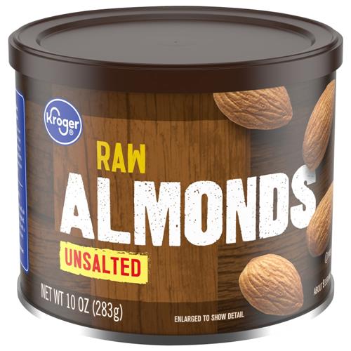 Kroger Unsalted Raw Almonds 10 oz