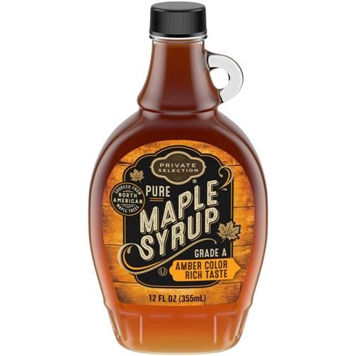 Private Selection Pure Grade A Amber Color Rich Taste Maple Syrup 12 fl oz