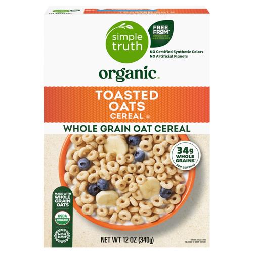 Simple Truth Organic Toasted Oats Cereal 12 oz