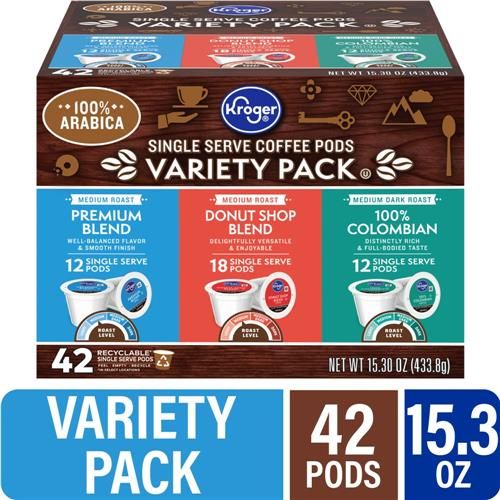 Kroger Coffee Pods Variety Pack 42 ct