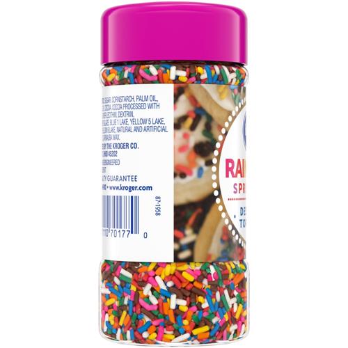 Kroger Rainbow Sprinkles Dessert Topping 3 oz