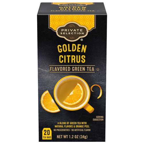 Private Selection Golden Citrus Green Tea Bags 20 ct / 1.2 oz