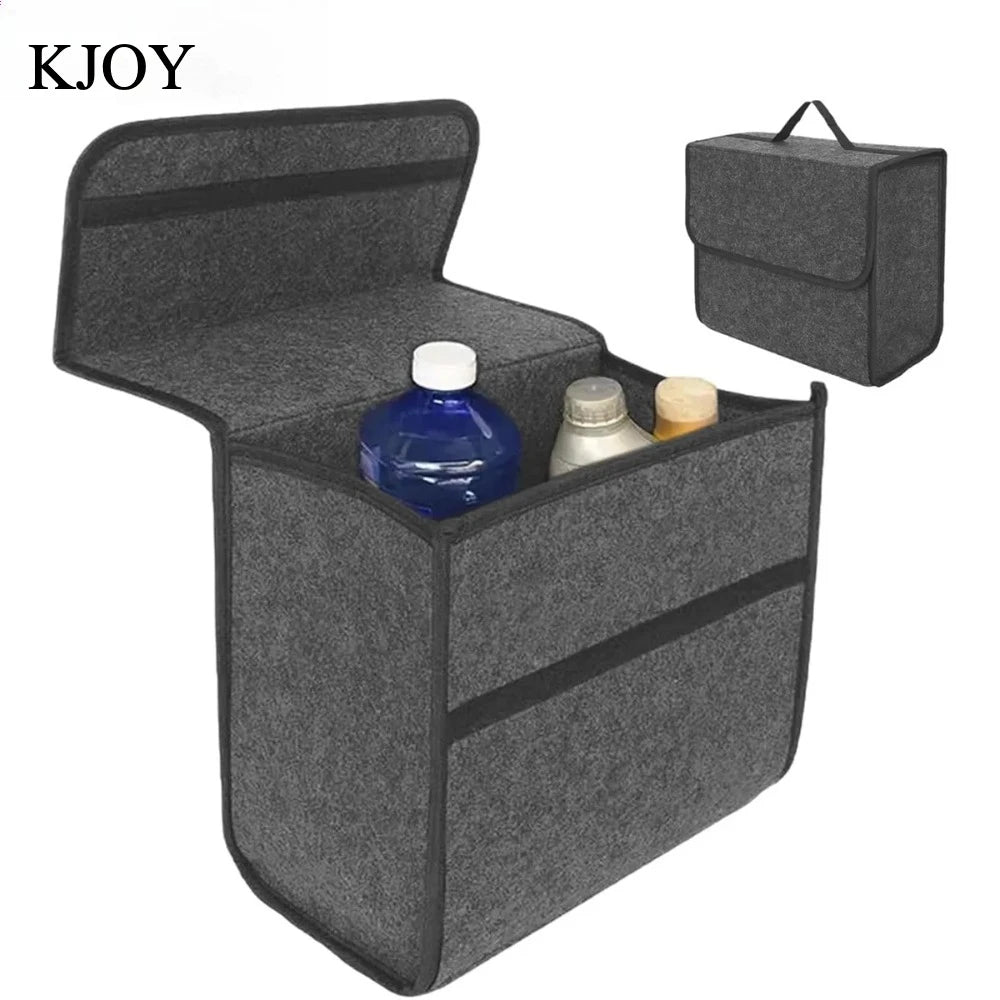 1PC Universal Foldable Felt Car Storage Box High-Quality Mat for Tools and Towels Organization
