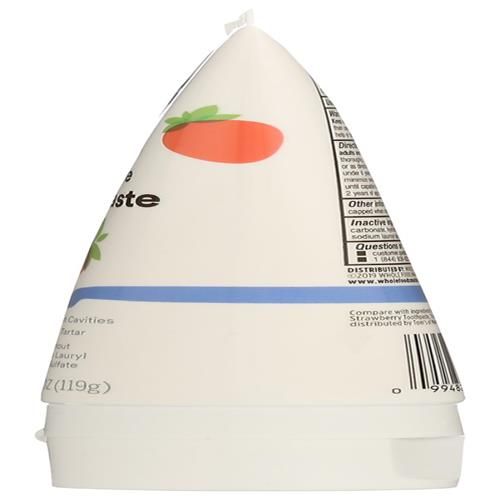 Whole Foods Market Kids Strawberry Fluoride Toothpaste, 4.2 Oz