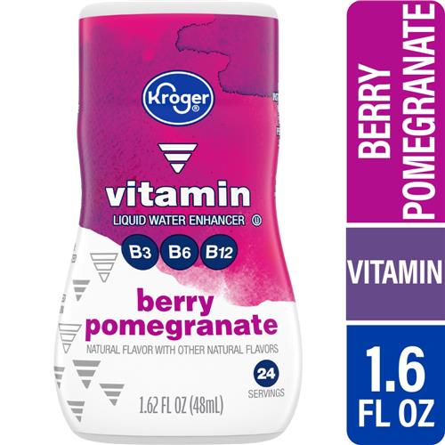 Kroger Vitamin Berry Pomegranate Water Enhancer Bottle 1.62 fl oz