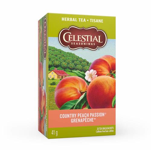 Celestial Seasonings Natural Herb Tea, Country Peach Passion, 20 Ct