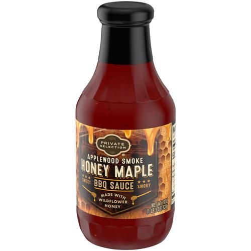 Private Selection Applewood Smoke Honey Maple BBQ Sauce 19 oz