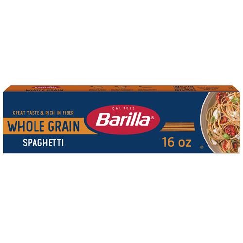Barilla Whole Grain Spaghetti, 16 Oz. Box - Non-Gmo Pasta Made With 100% Whole Grain Durum Wheat - Great Source Of Fiber