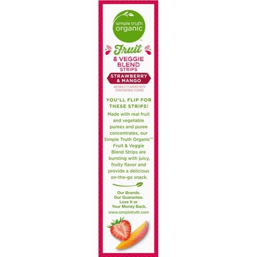 Simple Truth Organic Strawberry & Mango Strips 8 ct / 0.5 oz
