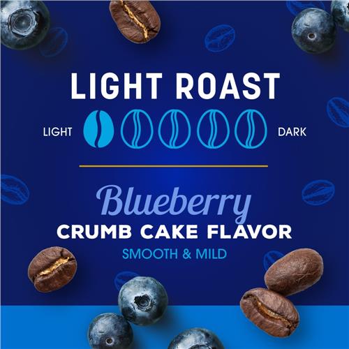 Kroger Blueberry Crumb Cake Medium Roast Coffee Pods 12 ct