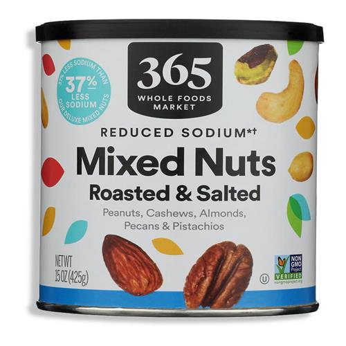 Whole Foods Market Lightly Salted Mixed Nuts With Peanuts, 15 Ounce