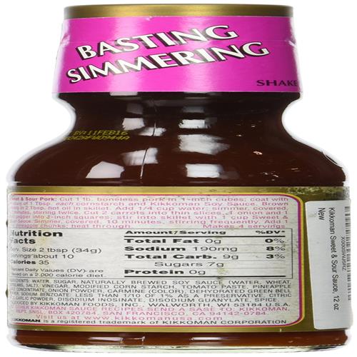 Kikkoman Sweet & Sour Sauce, 12 Oz