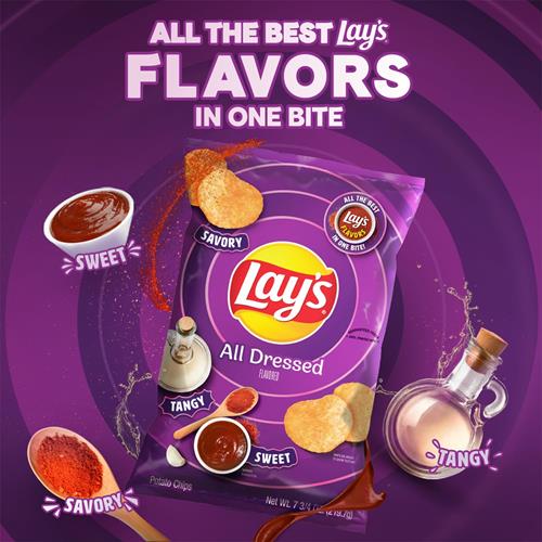 Lays Potato Chips, All Dressed, 7.75 Oz Bag