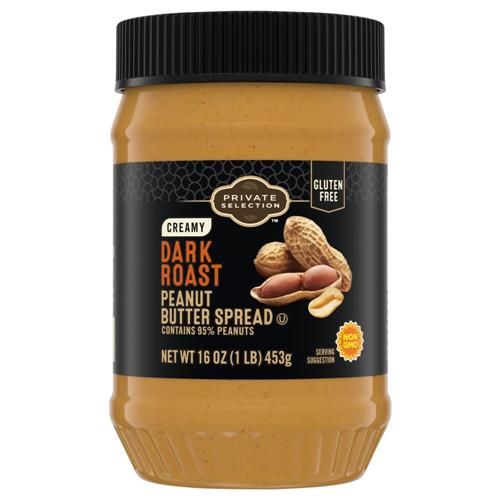 Private Selection Gluten Free Creamy Dark Roast Peanut Butter Spread 16 oz