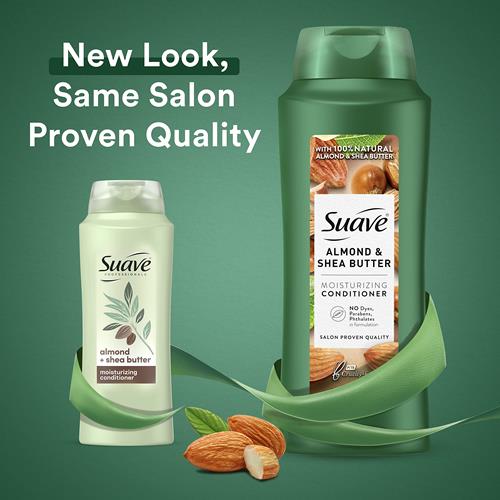 Suave Professionals Moisturizing Conditioner For Dry Hair Almond And Shea Butter Paraben-Free And Dye-Free Deep Hair 28 Oz