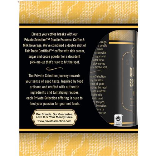 Private Selection Double Espresso Mocha Coffee & Milk Beverage 4 ct / 8 fl oz