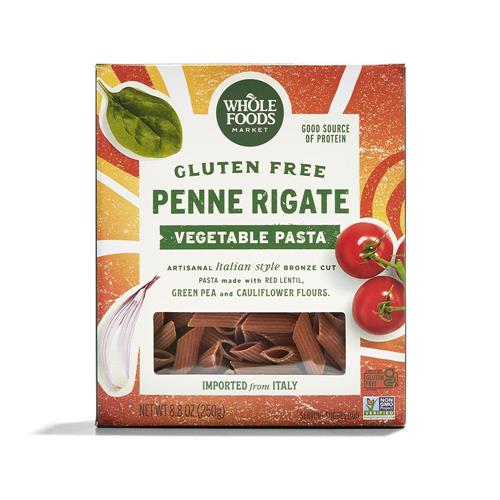 Whole Foods Market, Pasta Penne Vegetable, 8.8 Ounce