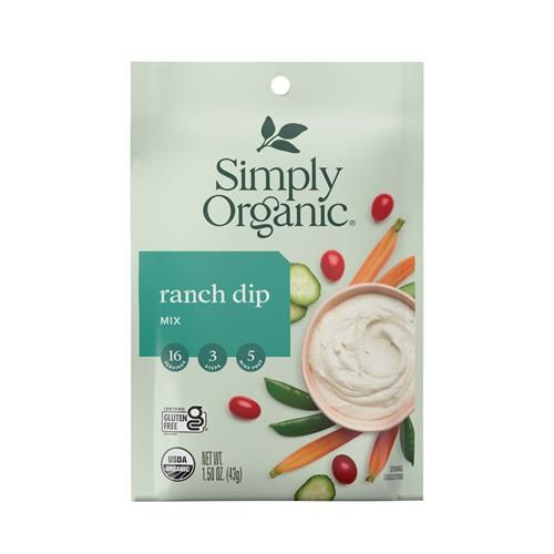 Simply Organic Dip Mix, Ranch, 1.5 Oz