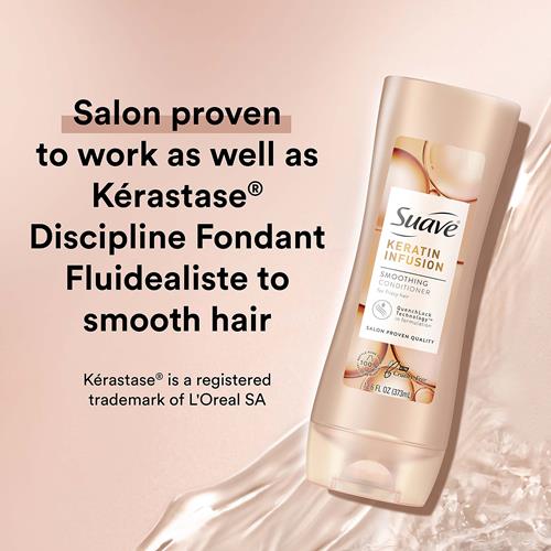 Suave Professionals Smoothing Conditioner, Keratin Infusion, 12.6 Oz