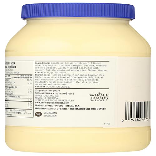 Whole Foods Market Mayonnaise, 32 Fz