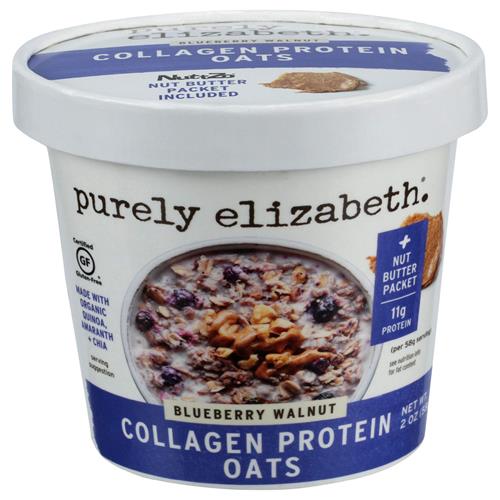 Purely Elizabeth Oats Blueberry Walnut Collagen Protein, Blueberry Walnut, 2 Ounce