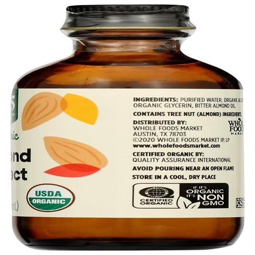Whole Foods Market, Organic Almond Extract, 2 Oz