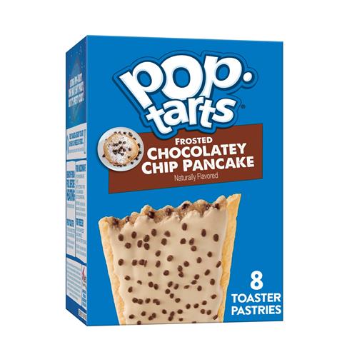 Pop-Tarts Toaster Pastries, Breakfast Foods, Kids Snacks, Frosted Chocolatey Chip Pancake, 13.5Oz Box (8 Pop-Tarts)