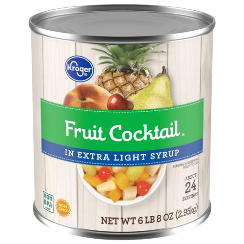 Kroger Fruit Cocktail In Extra Light Syrup 104 oz