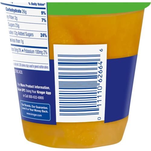Kroger Mandarin Oranges Fruit Cup 7 oz