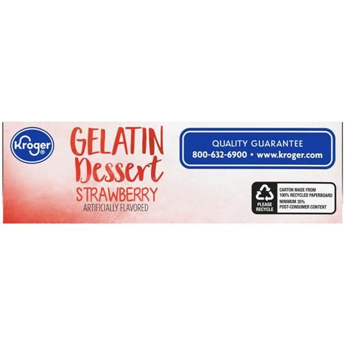 Kroger Strawberry Gelatin Dessert Mix 3 oz