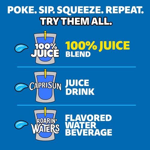 Capri Sun 100% Juice Apple All-Natural Juice From Concentrate With Added Ingredients, 10 Ct Box, 6 Fl Oz Pouches