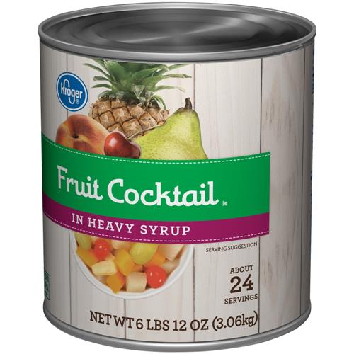 Kroger Canned Fruit Cocktail in Heavy Syrup 6 lb 12 oz