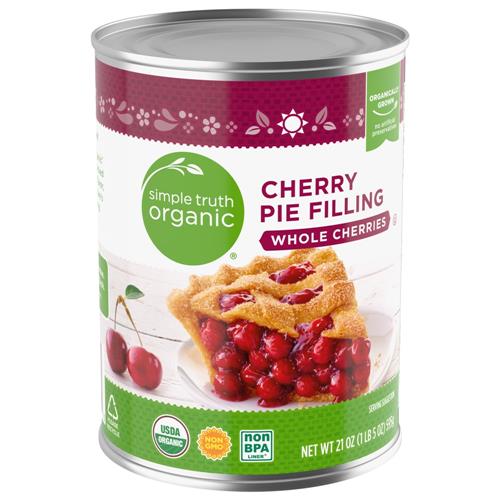 Simple Truth Organic Cherry Pie Filling Whole Cherries 21 oz