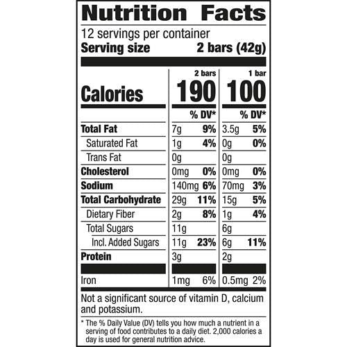 Nature Valley Crunchy Granola Bars, Oats N Honey, 24 Bars, 17.88 Oz (12 Pouches)