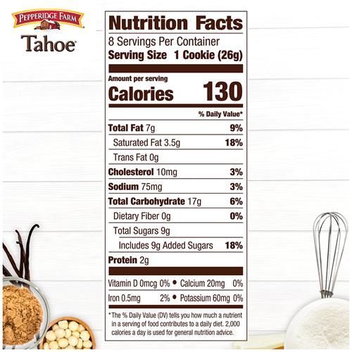 Pepperidge Farm Tahoe Crispy White Chocolate Macadamia Nut Cookies, 7.2 Oz Bag (8 Cookies)