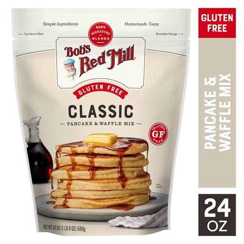 Bob’S Red Mill Gluten Free Pancake & Waffle Mix, 1.5 Pound (Pack Of 1) – Whole Grain, Makes 34 Pancakes Per Bag, Packaging May Vary