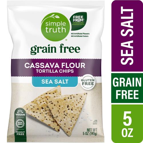 Simple Truth Grain Free Sea Salt Cassava Flour Tortilla Chips 5 oz
