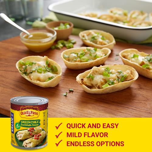 Old El Paso Mild Green Chile Enchilada Sauce, Value Size, 28 Oz.