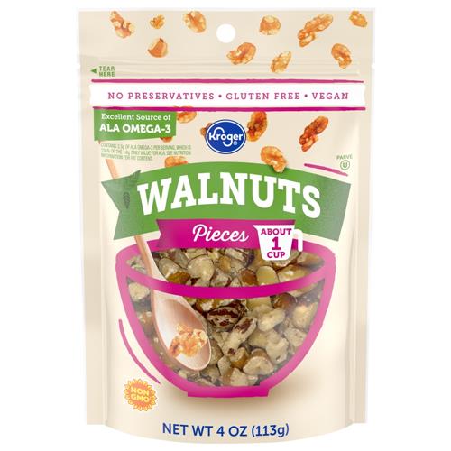Kroger Walnut Pieces 4 oz