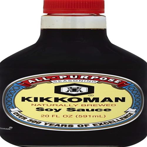 Kikkoman Soy Sauce – Traditionally Brewed, Healthy And Authentic, Gluten-Free, Pleasant Smell, Ideal For Seasoning Different Cuisines – 20 Oz, Pack Of 1