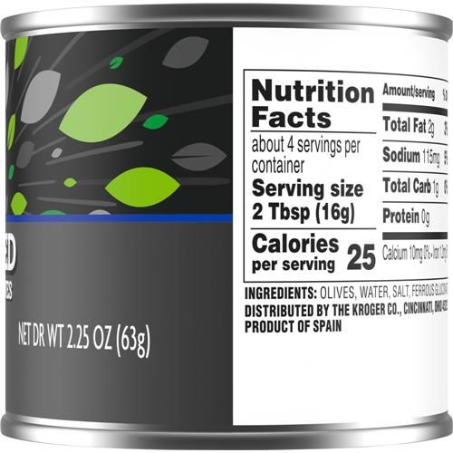 Kroger Sliced Ripe Olives 2.25 oz