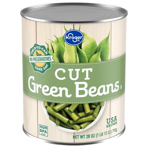 Kroger Cut Canned Green Beans 28 oz